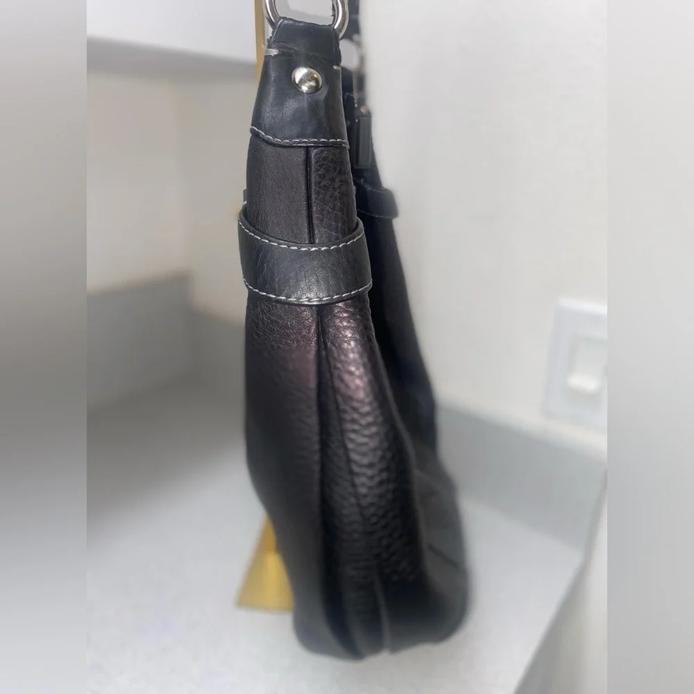 Coach Y2K Large Penelope Black Leather Hobo Bag GUC